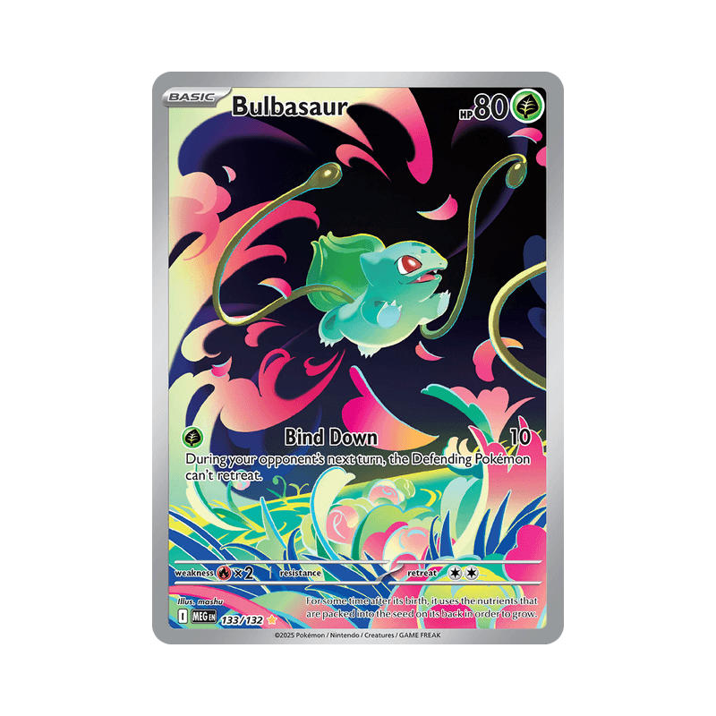 Mega Evolution_Bulbasaur (Mega Evolution Stamped)_MEG_133