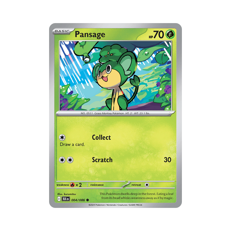 Pansage - Black Bolt