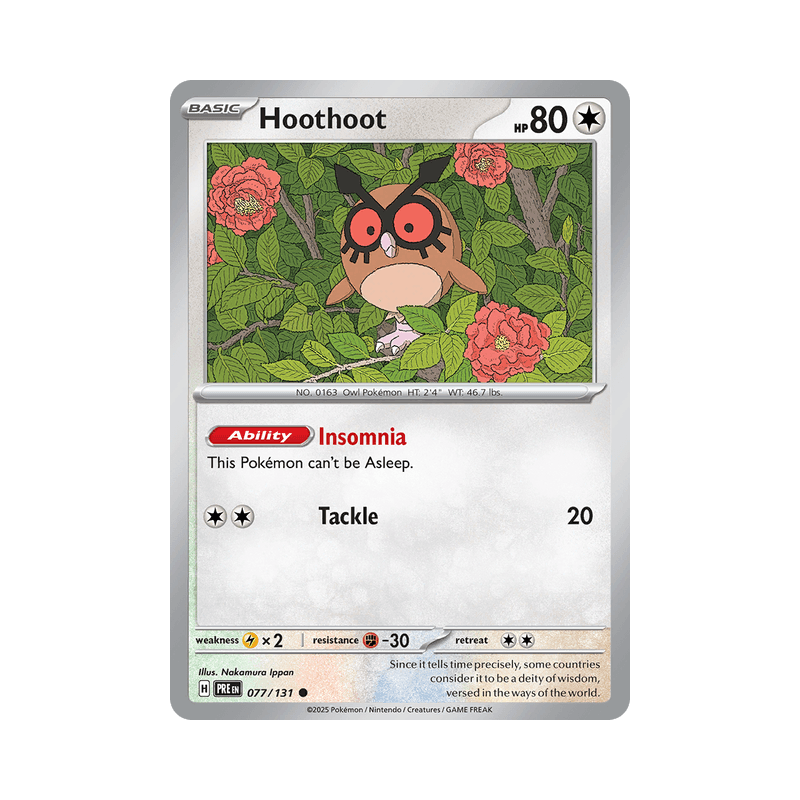 Hoothoot - Prismatic Evolutions