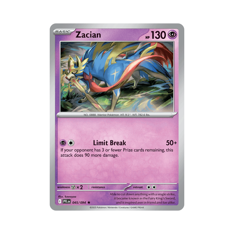 Zacian - Phantasmal Flames