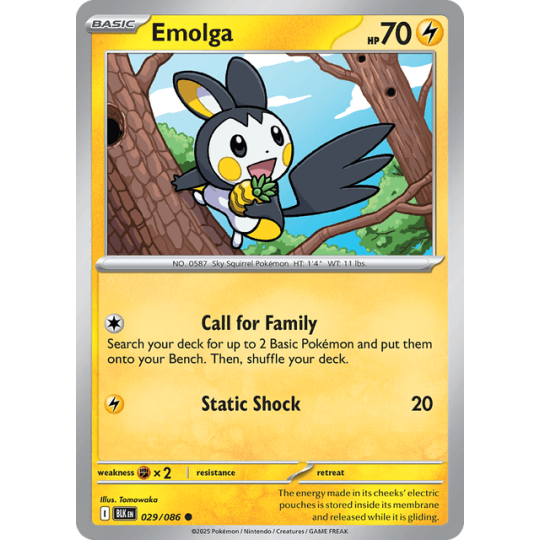Emolga - Black Bolt