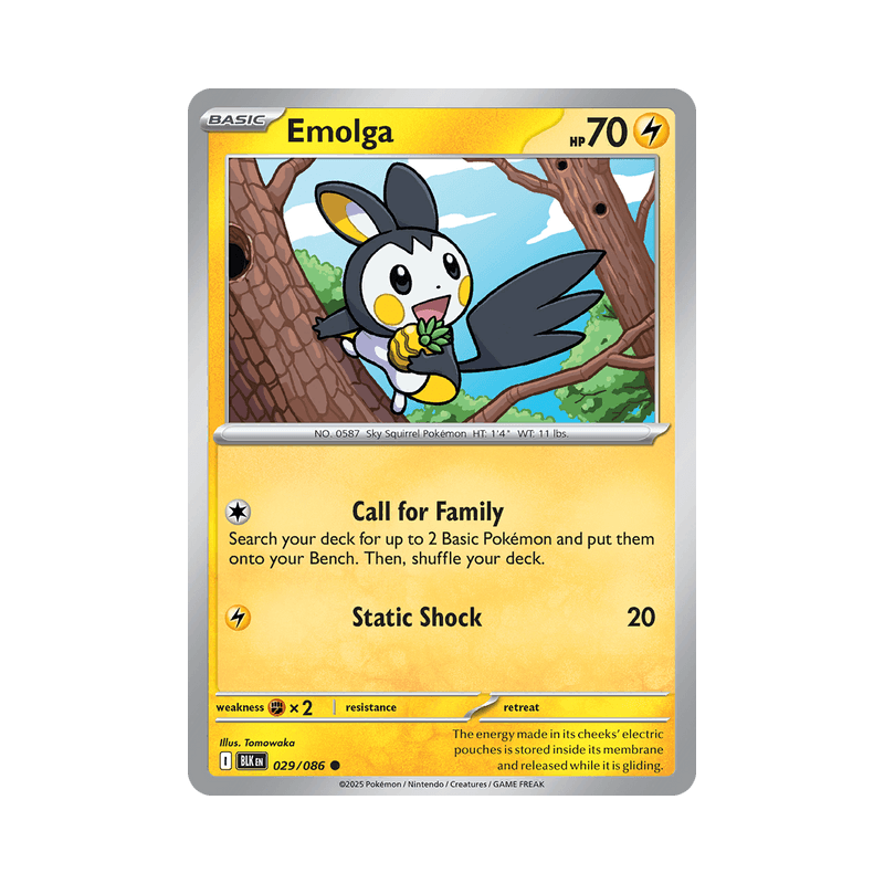 Emolga - Black Bolt