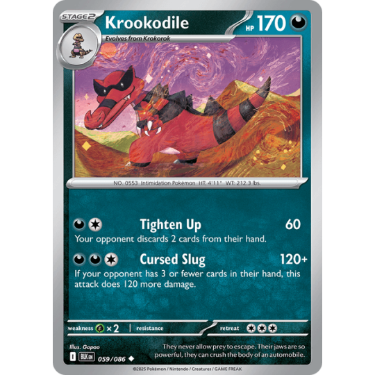 Krookodile - Black Bolt