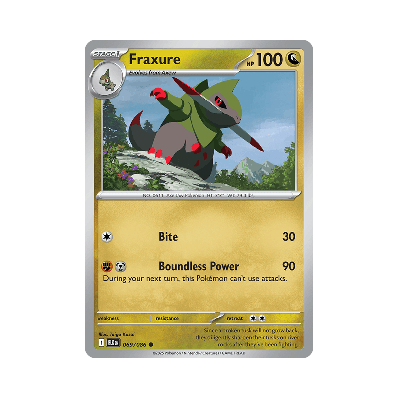 Fraxure - Black Bolt