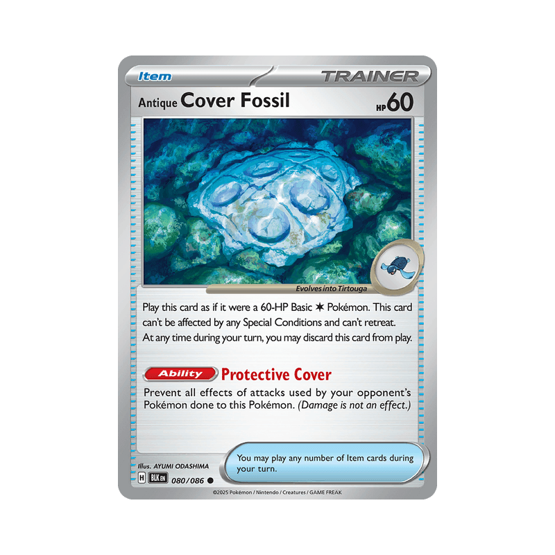 Antique Cover Fossil - Black Bolt