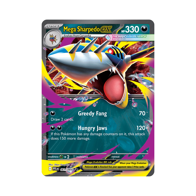 Mega Sharpedo EX - Phantasmal Flames