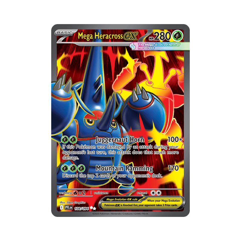 Phantasmal Flames_Mega Heracross EX_PFL_108