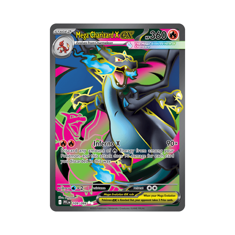 Phantasmal Flames_Mega Charizard X EX_PFL_109