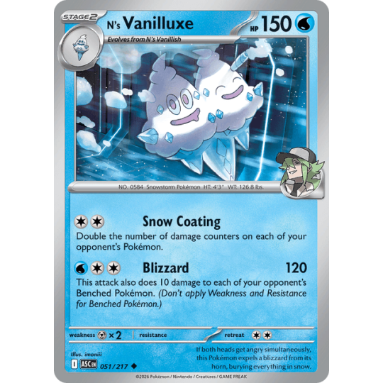 N's Vanilluxe - Ascended Heroes