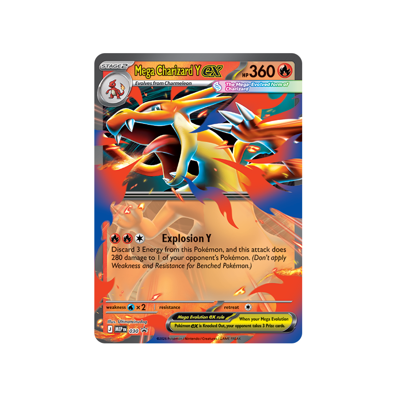 Pokemon TCG: Ascended Heroes - Mega Charizard Tin - Mega Charizard Y Ex