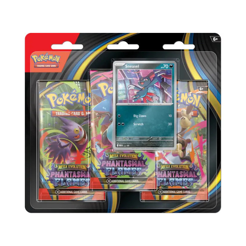 Pokémon TCG: Phantasmal Flames – Sneasel 3-Pack Blister
